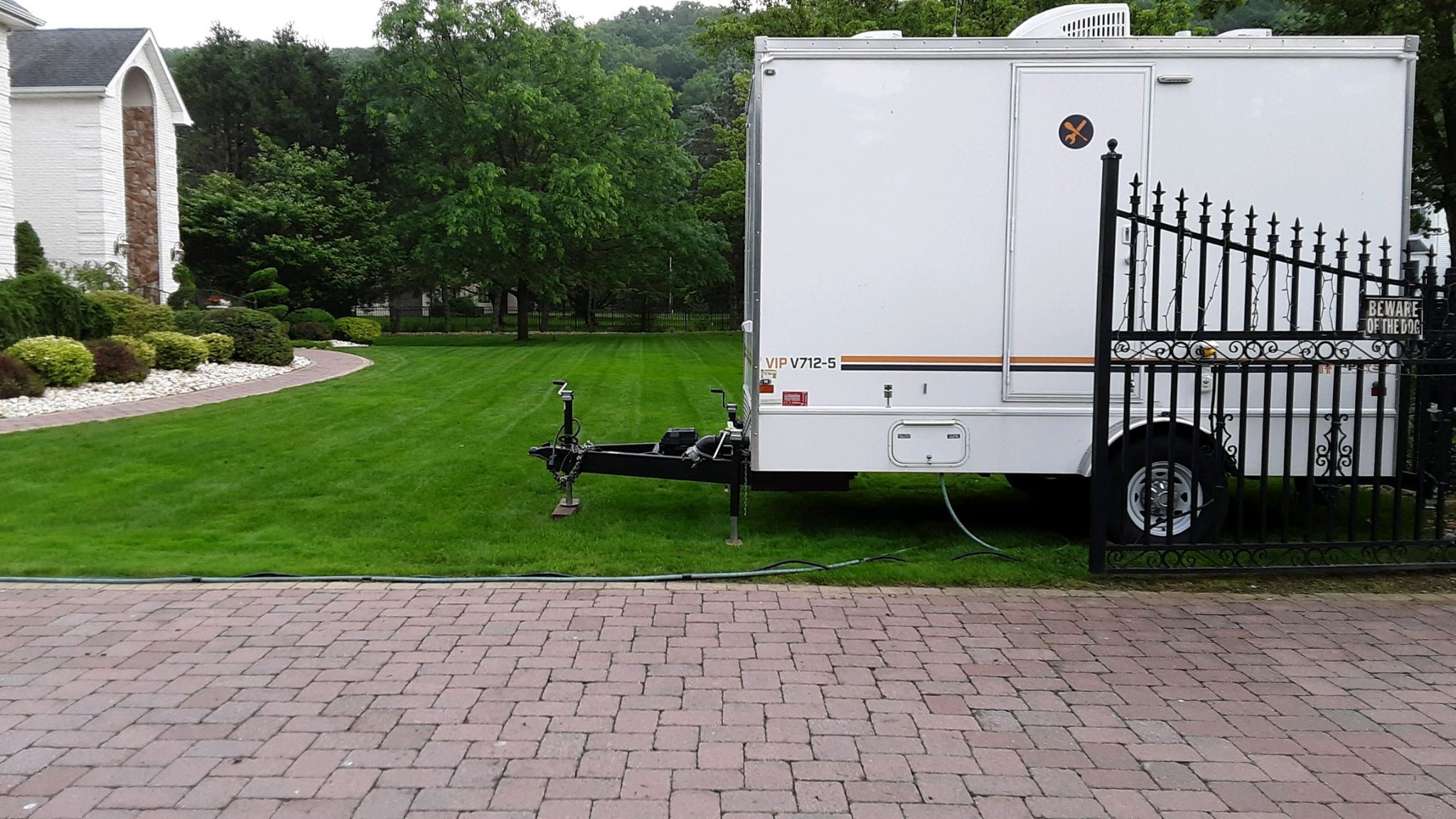 Two station restroom trailer