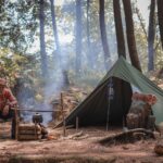 campfire on campground