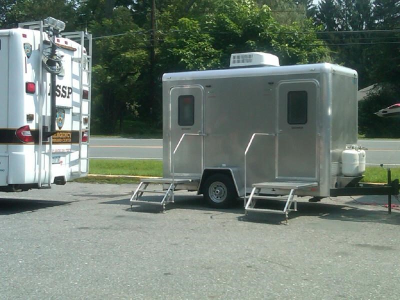 portable bathrooms for family get together