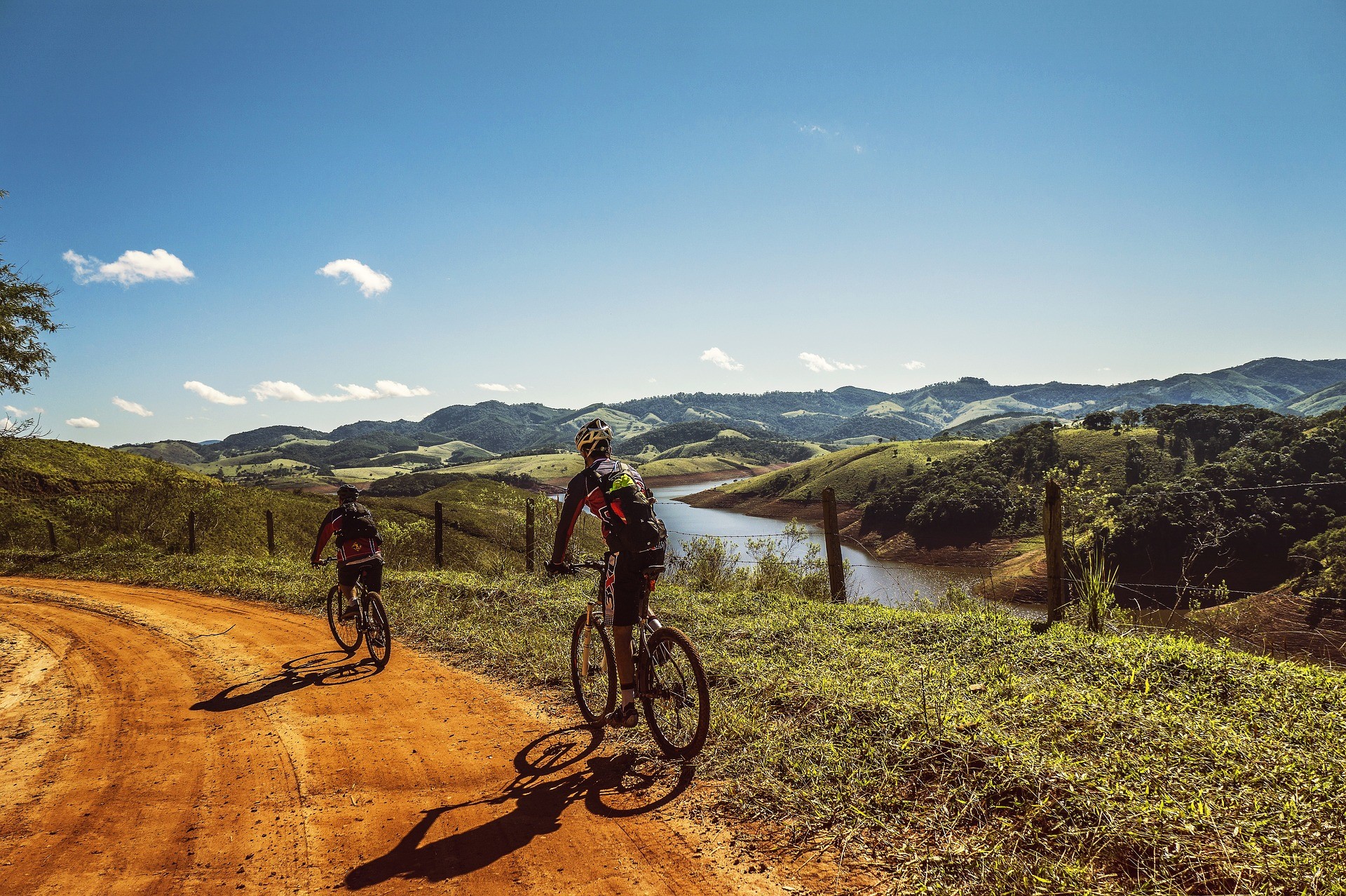 bikers on cross country biking trip