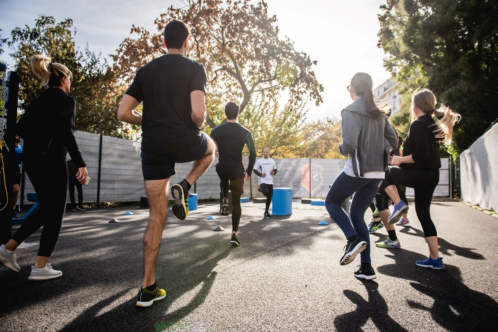 outdoor fitness class