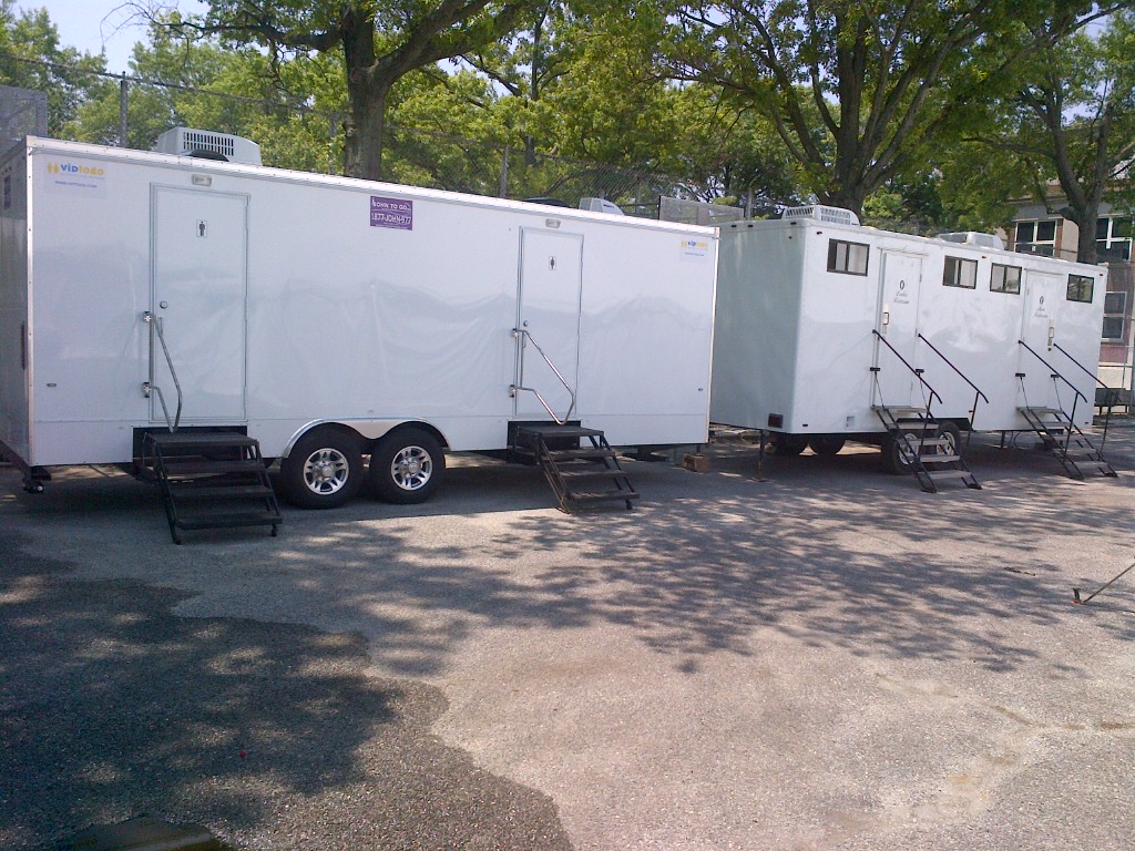 portable toilet trailers