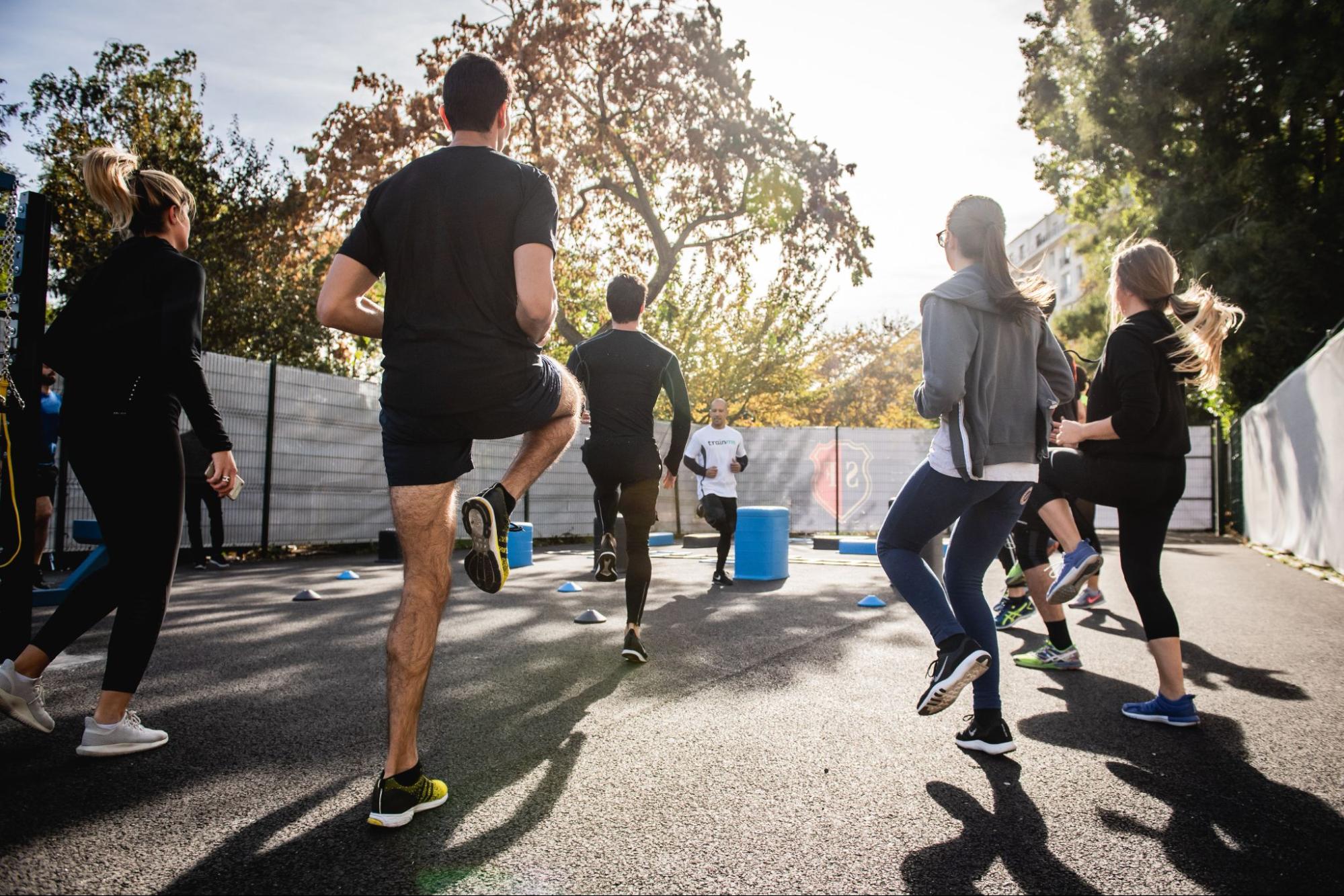 outdoor exercise group