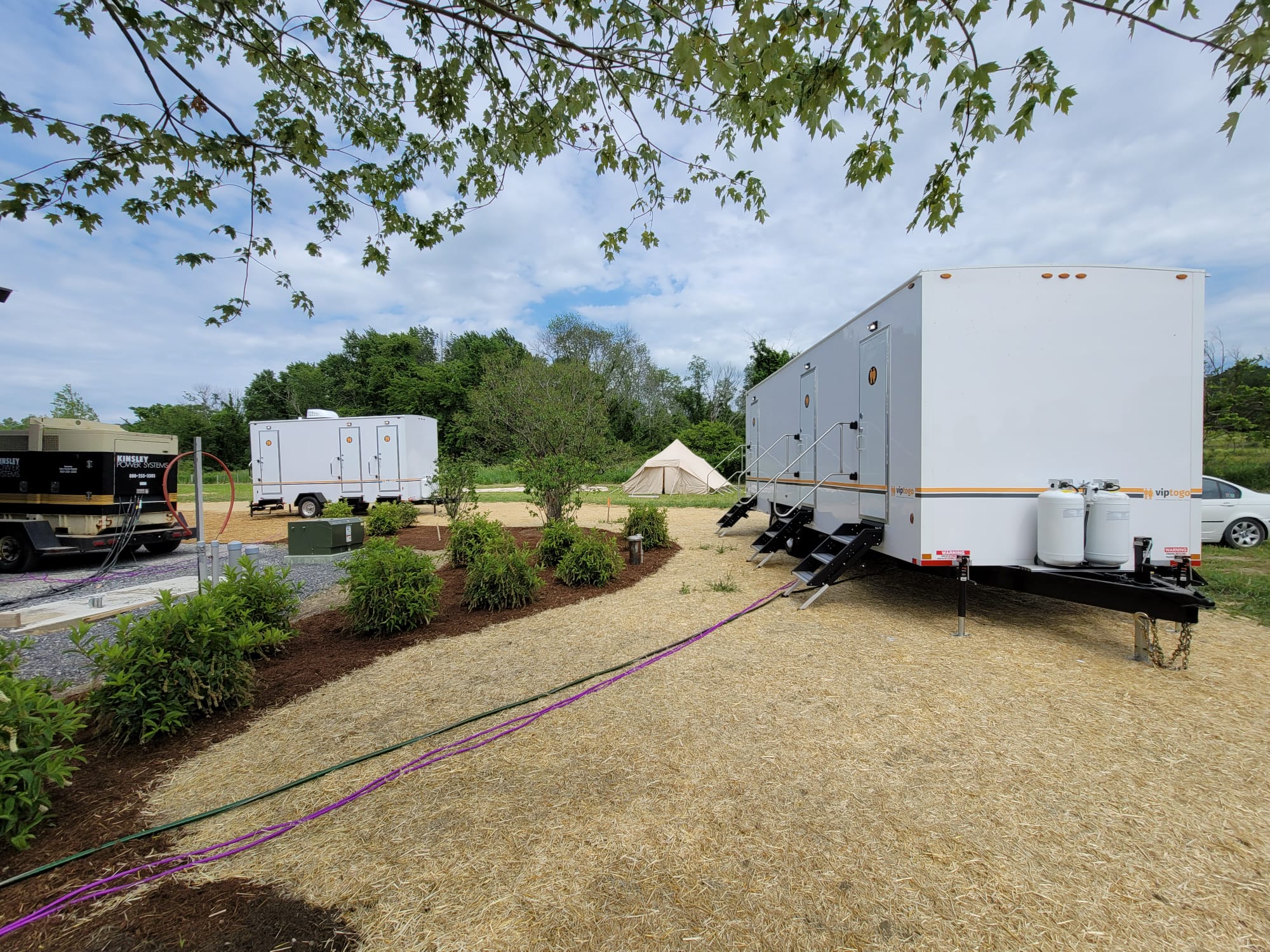 VIP restroom trailer