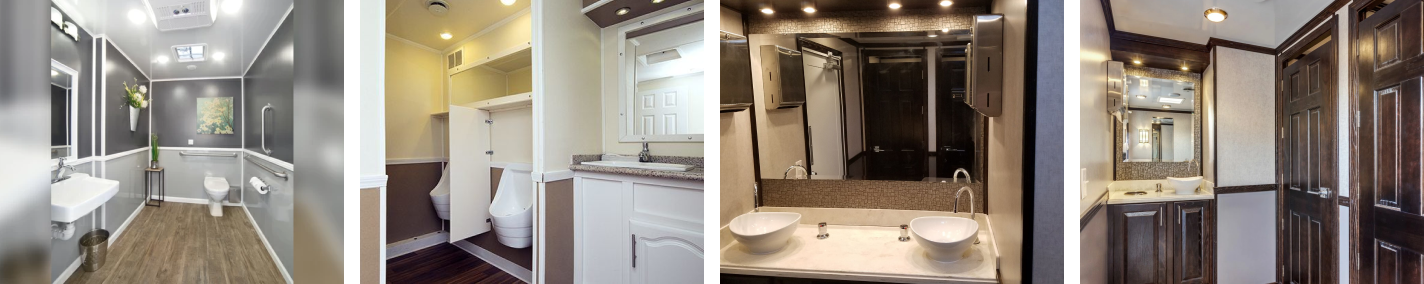 interior view of luxury restroom rentals